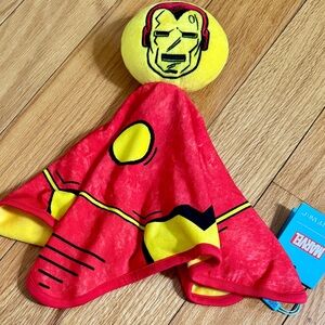 Posh Peanut Marvel Superhero/ Ironman  Kids Lovey - Red and Yellow